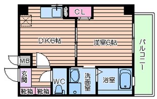 カシェット住吉の物件間取画像